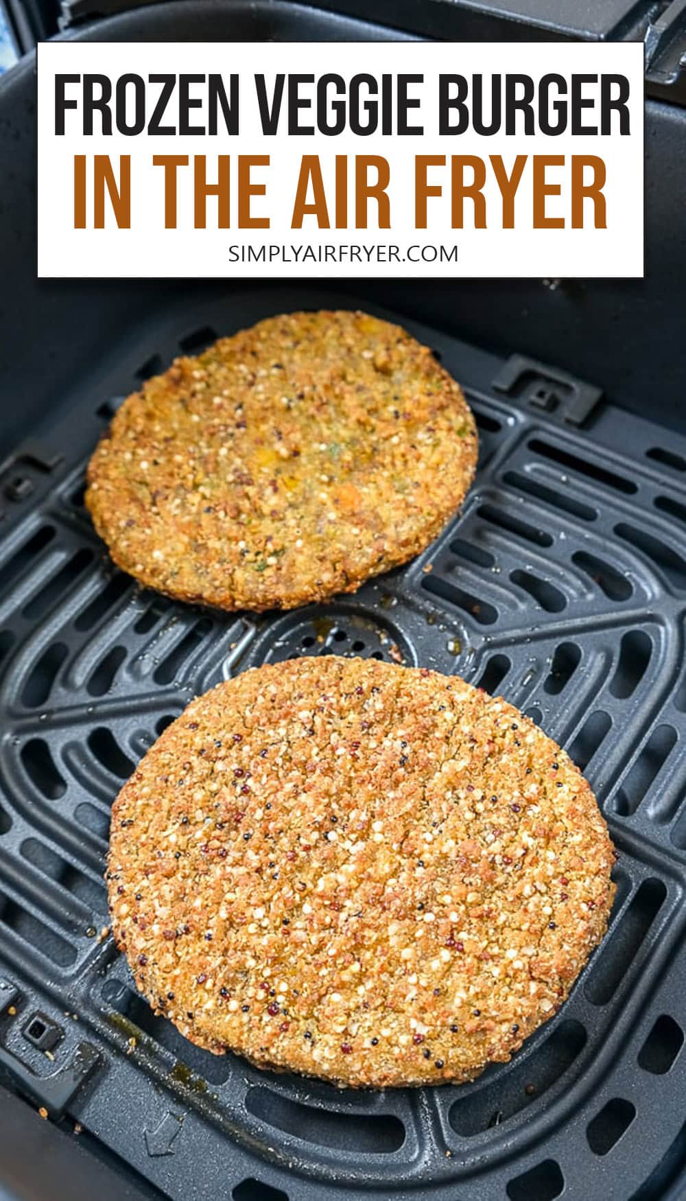 Frozen Veggie Burger in Air Fryer Simply Air Fryer