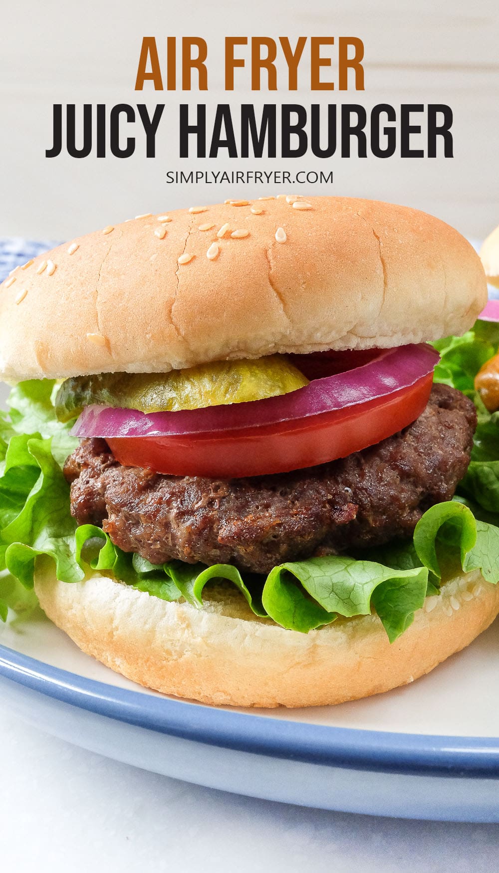 Juicy Air Fryer Hamburgers [Homemade] Simply Air Fryer
