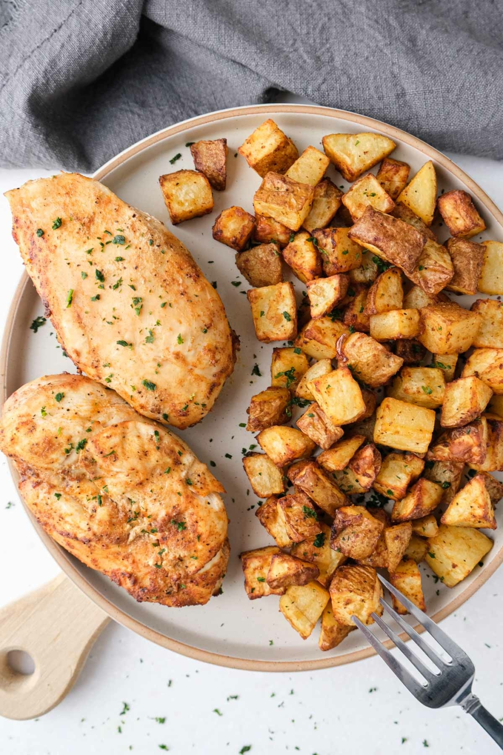 Air Fryer Chicken Breast and Potatoes Simply Air Fryer